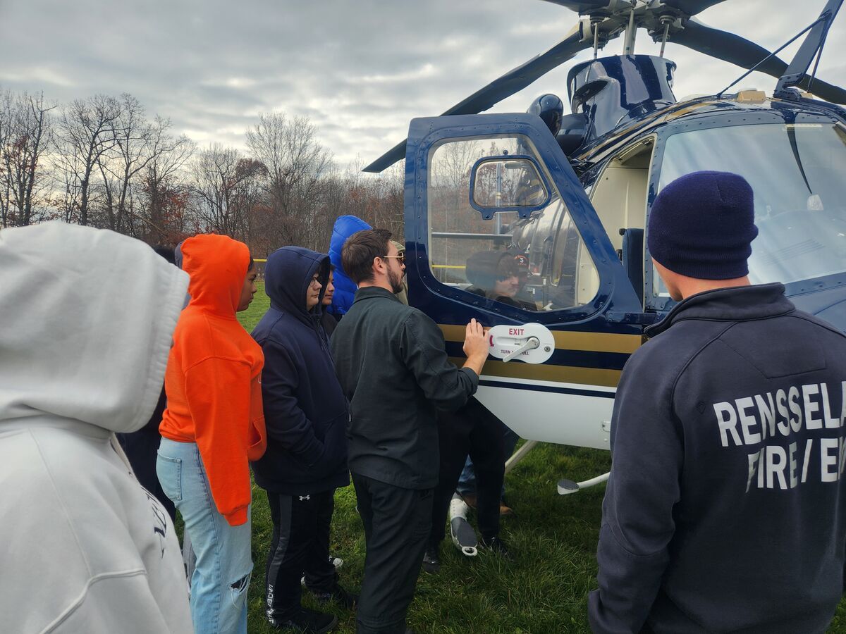 🚁 NYS Trooper Aviation Unit Visits RJSHS Fire Safety Course