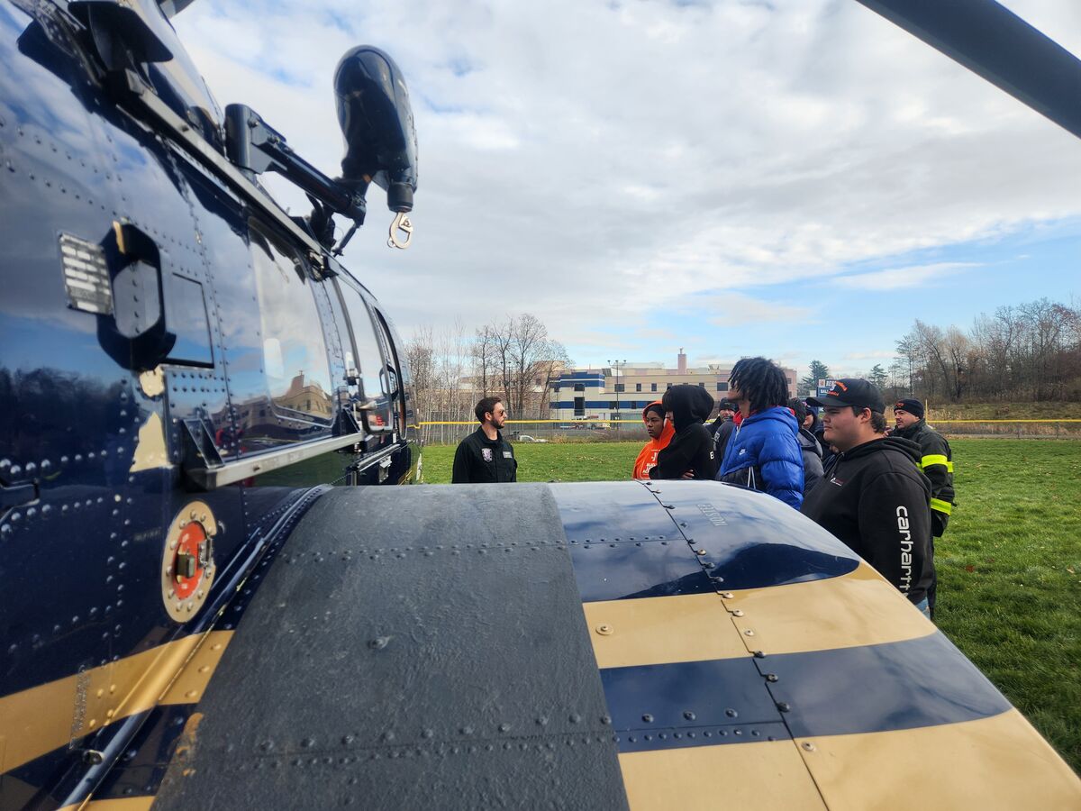 🚁 NYS Trooper Aviation Unit Visits RJSHS Fire Safety Course