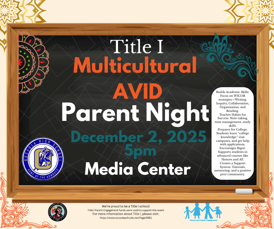 Multicultural AVID Parent Night