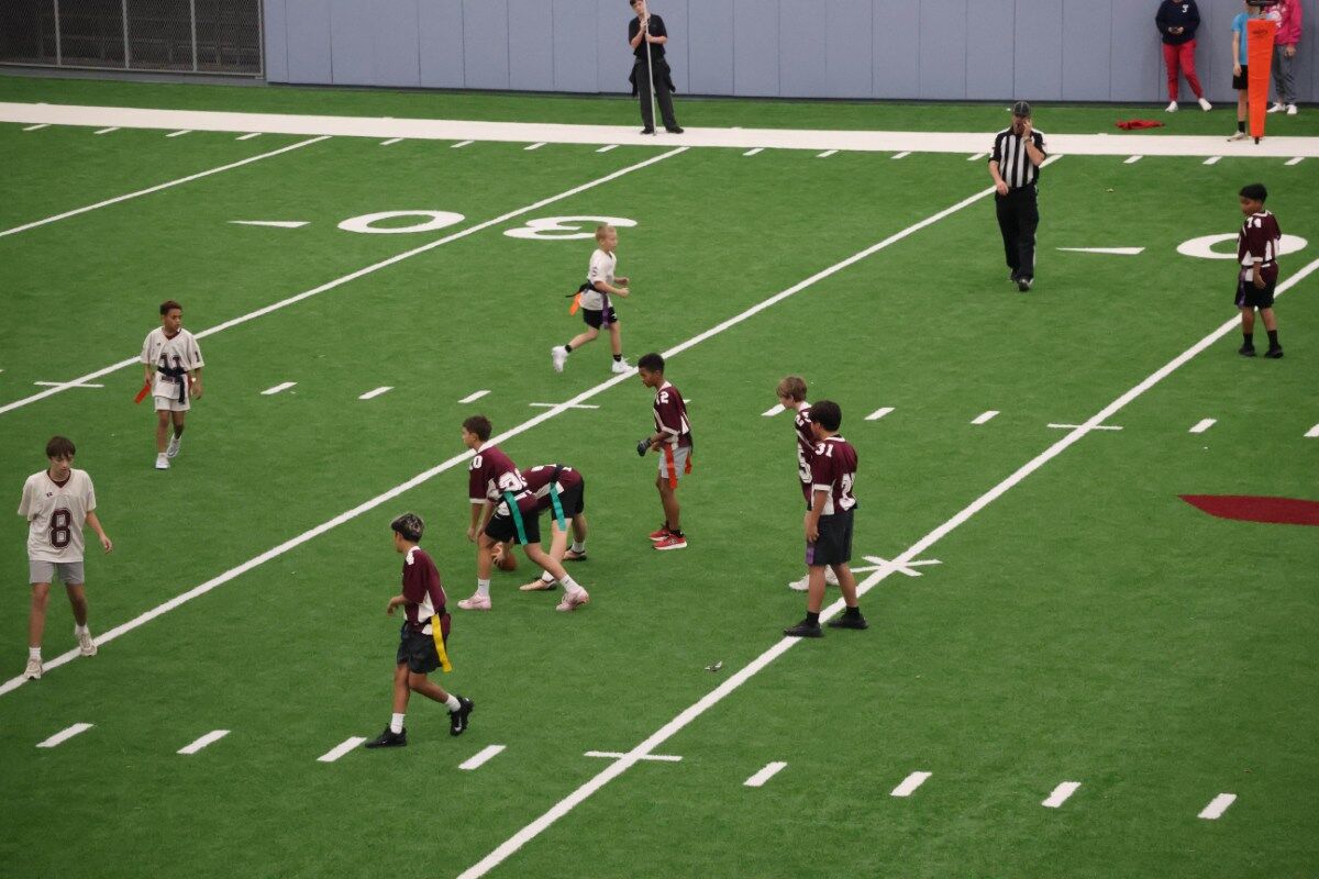 The Terminators offense prepares for the snap during a drive. 