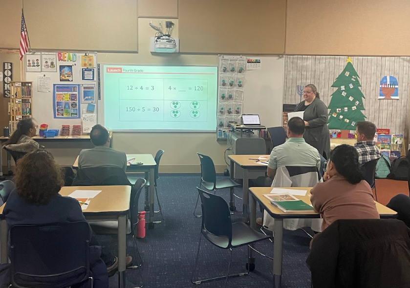 District Math Leaders engage caregivers in the new Eureka @ math curriculum