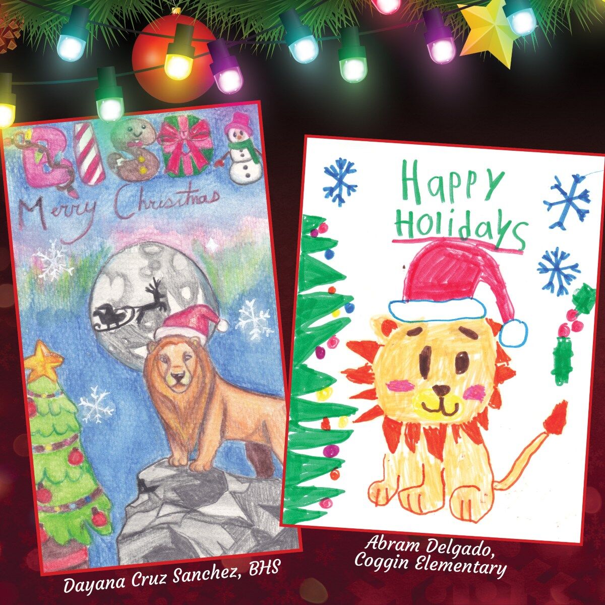 BISD Holiday Card Contest Designs