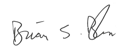A handwritten signature reads 'Buan S. Bin' in black ink on a white background.