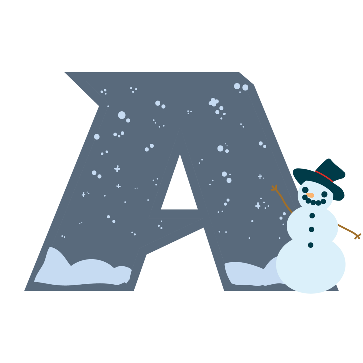 Stylized letter 'A' in dark red with gold outlining, serving as the logo for Algonquin Regional High School. The design features a 3D geometric effect, giving depth and dimension to the letter, with bold, angular, and sharp edges.