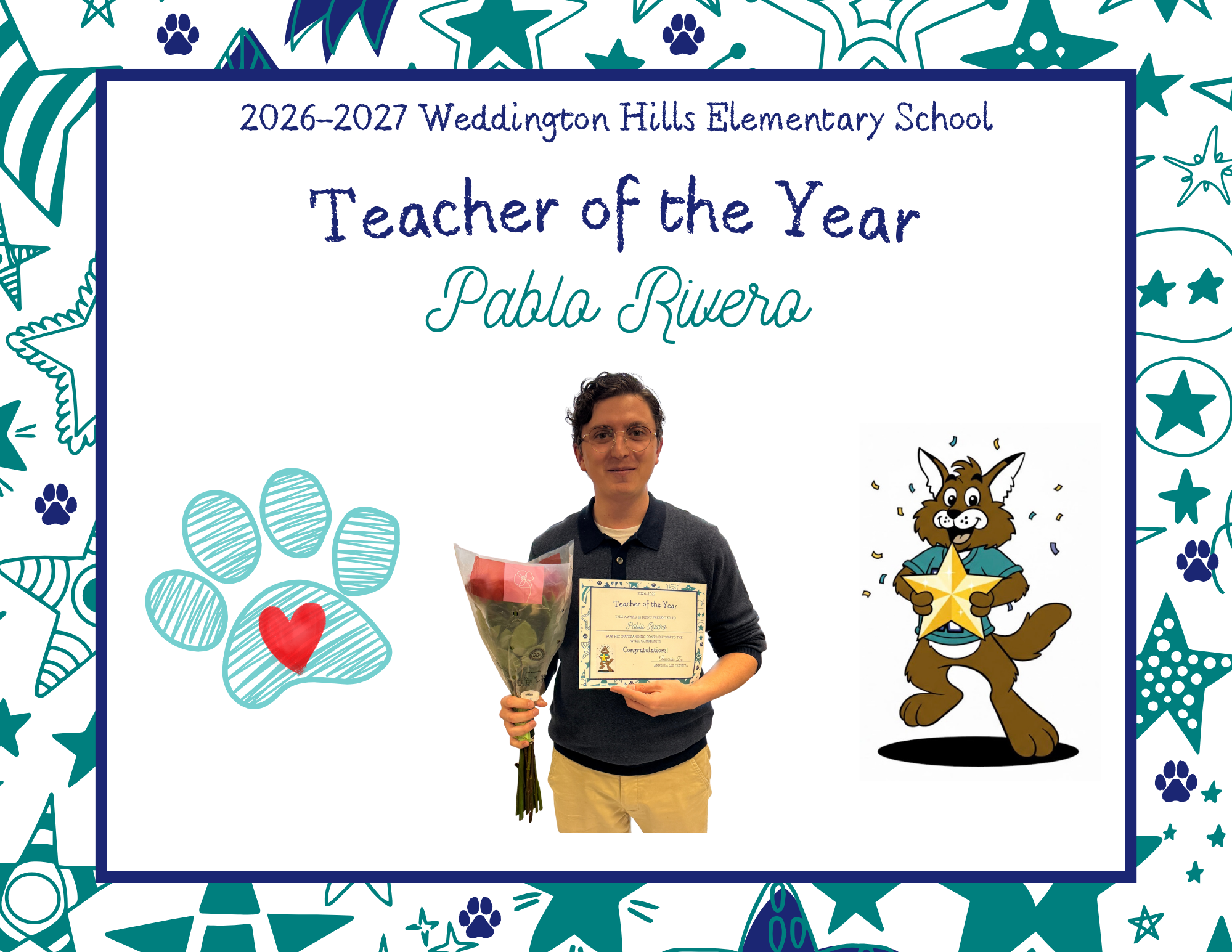Teacher of the Year - Mr. Pablo Rivero