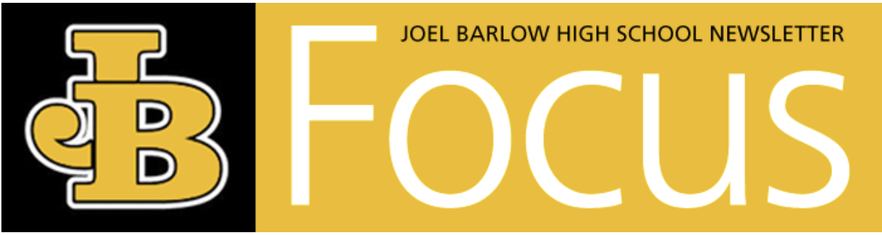 Joel Barlow High School Newsletter logo with the word 'Focus'.