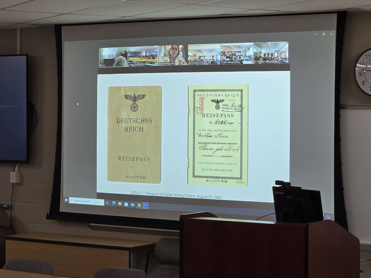 Lisa Baer's German Passport from Nazi Germany prior to WWII