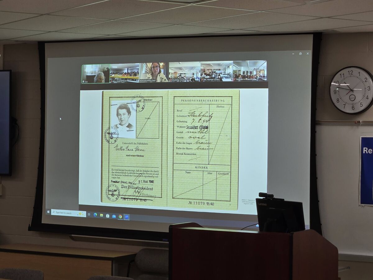 Lisa Baer's German Passport from Nazi Germany prior to WWII