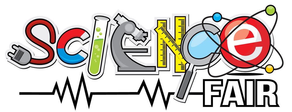 The word 'SCIENCE' is depicted with various scientific icons, including a plug, test tube, microscope, ruler, and magnifying glass.