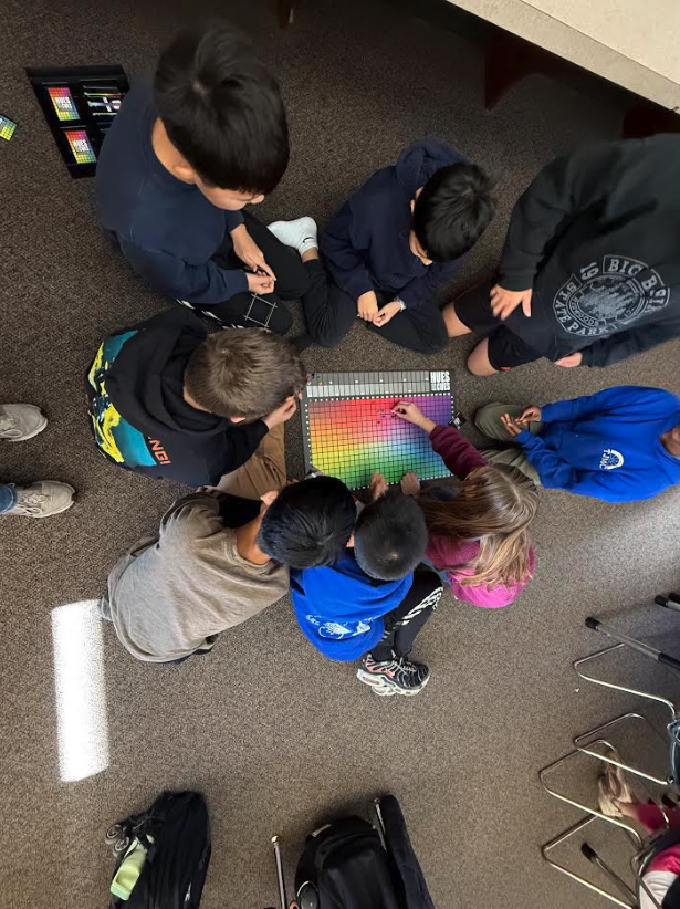 students playing games