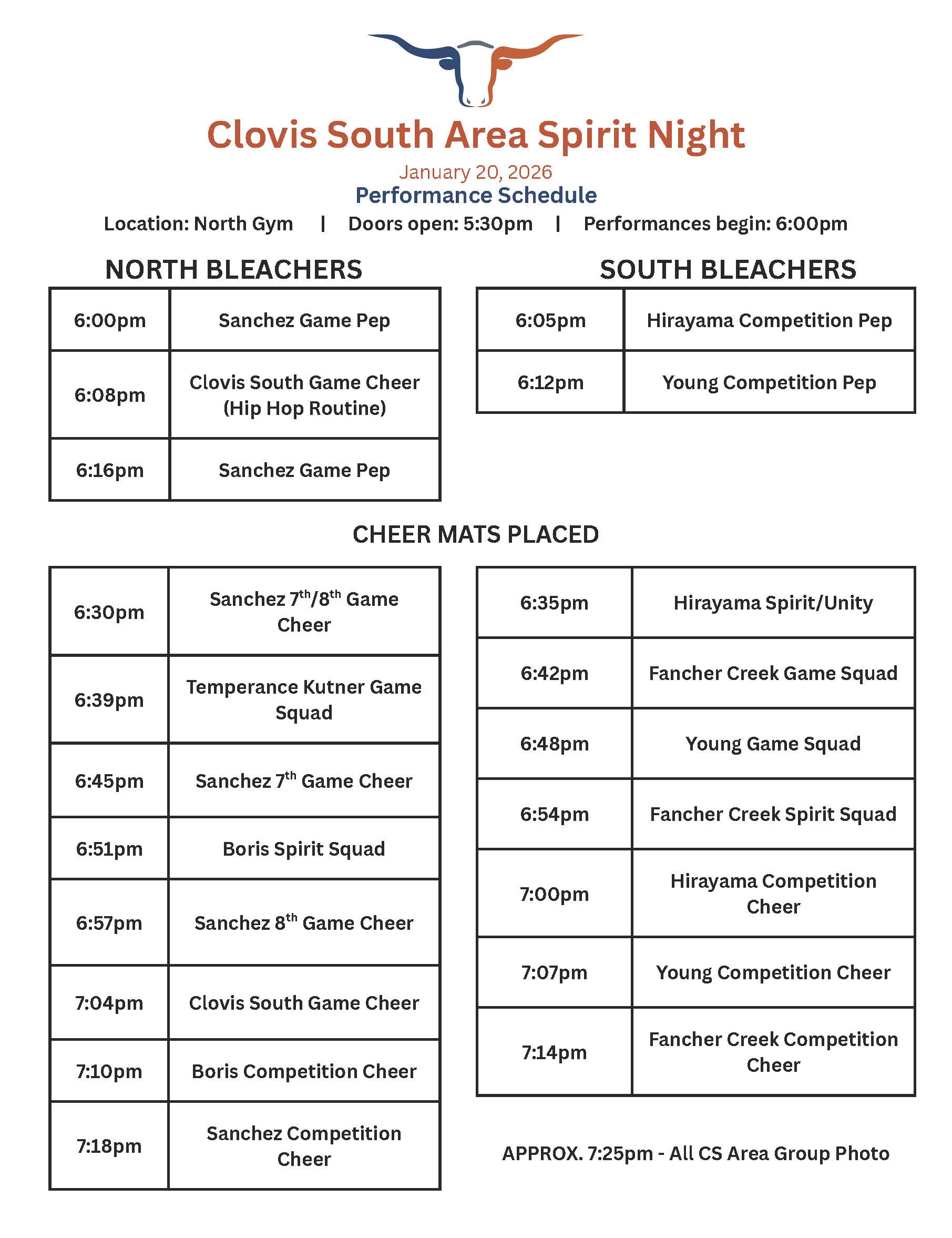 CS Area Spirit Night