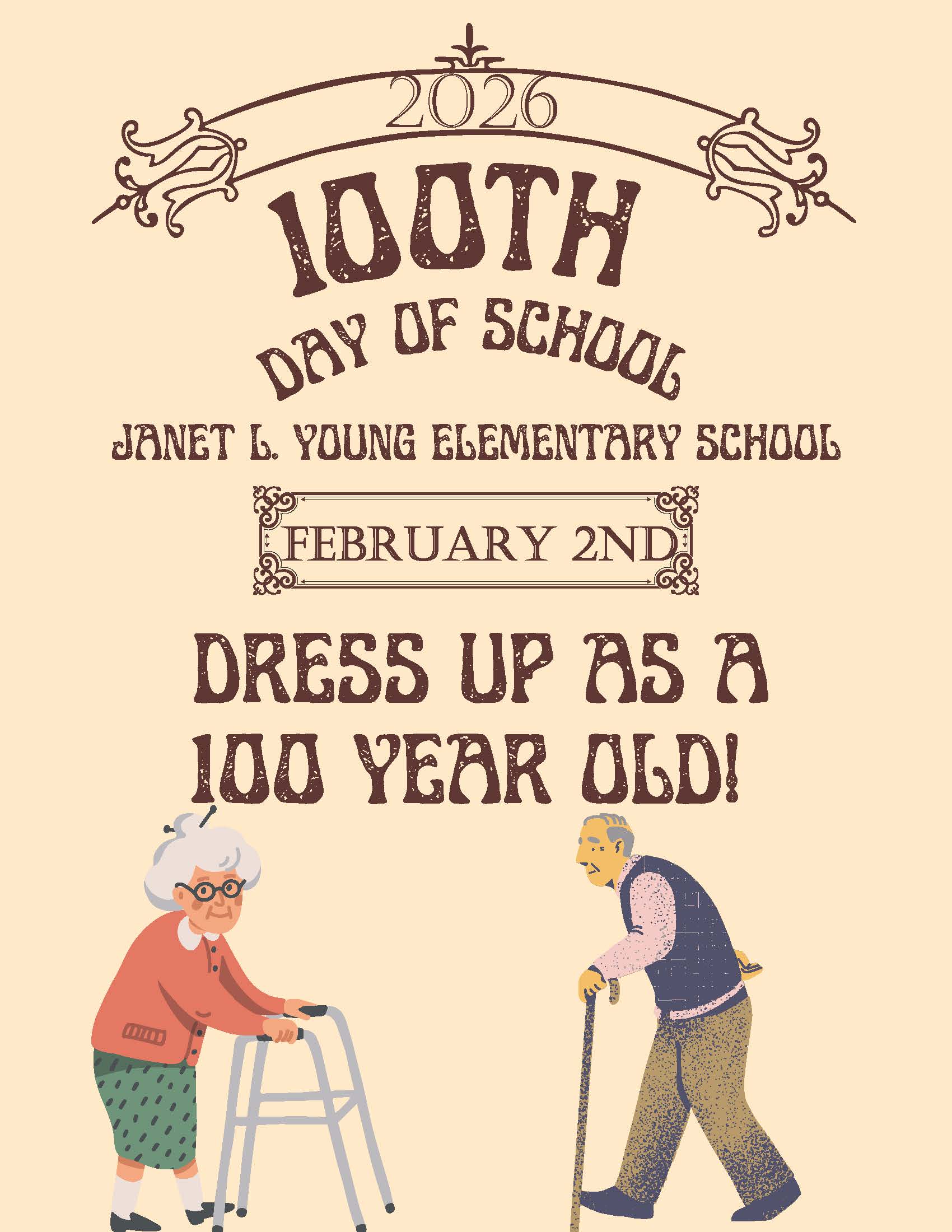100th Day of School Flier