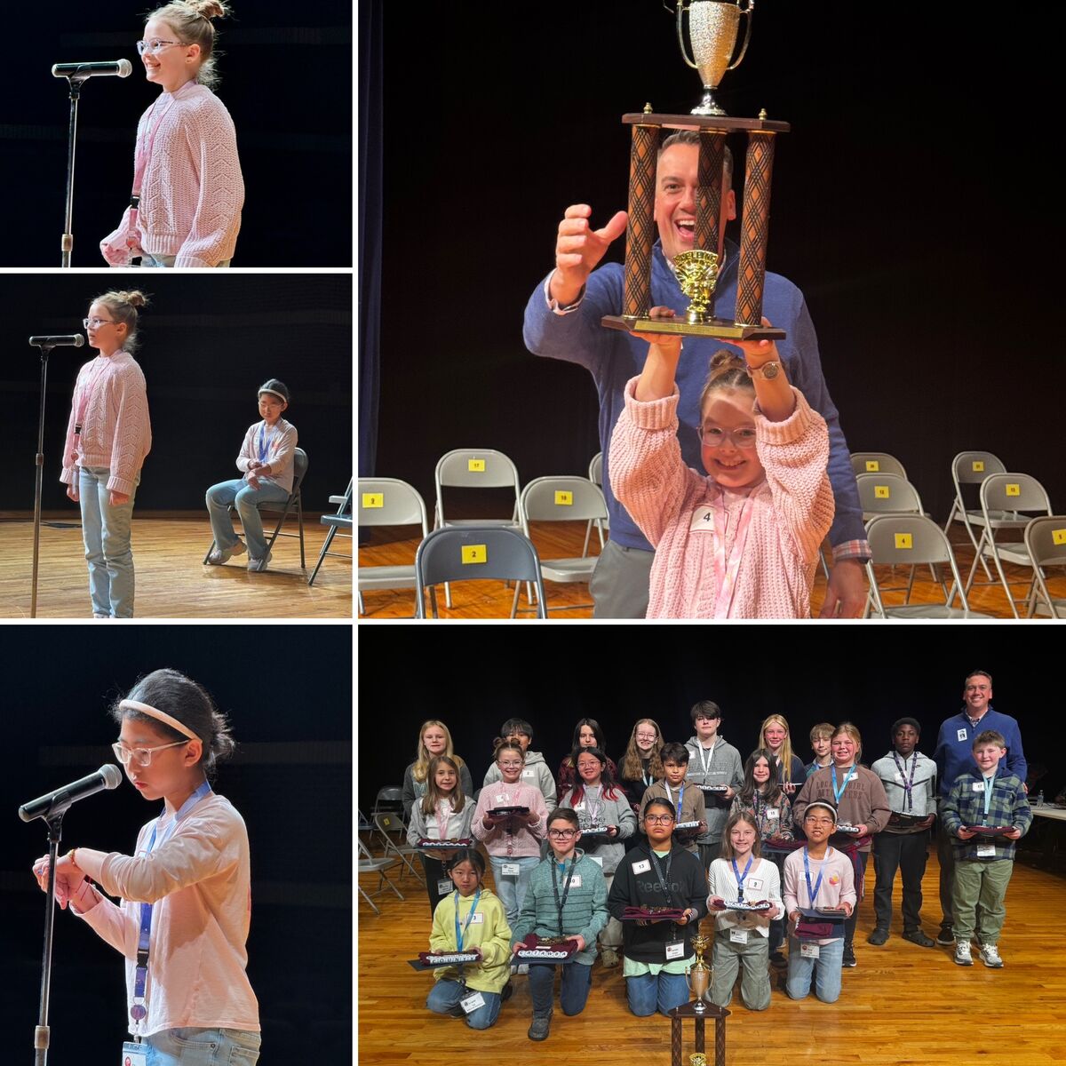 collage of bee winner and runner up in last round