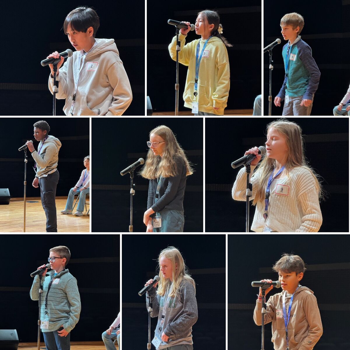 collage of first 9 participants