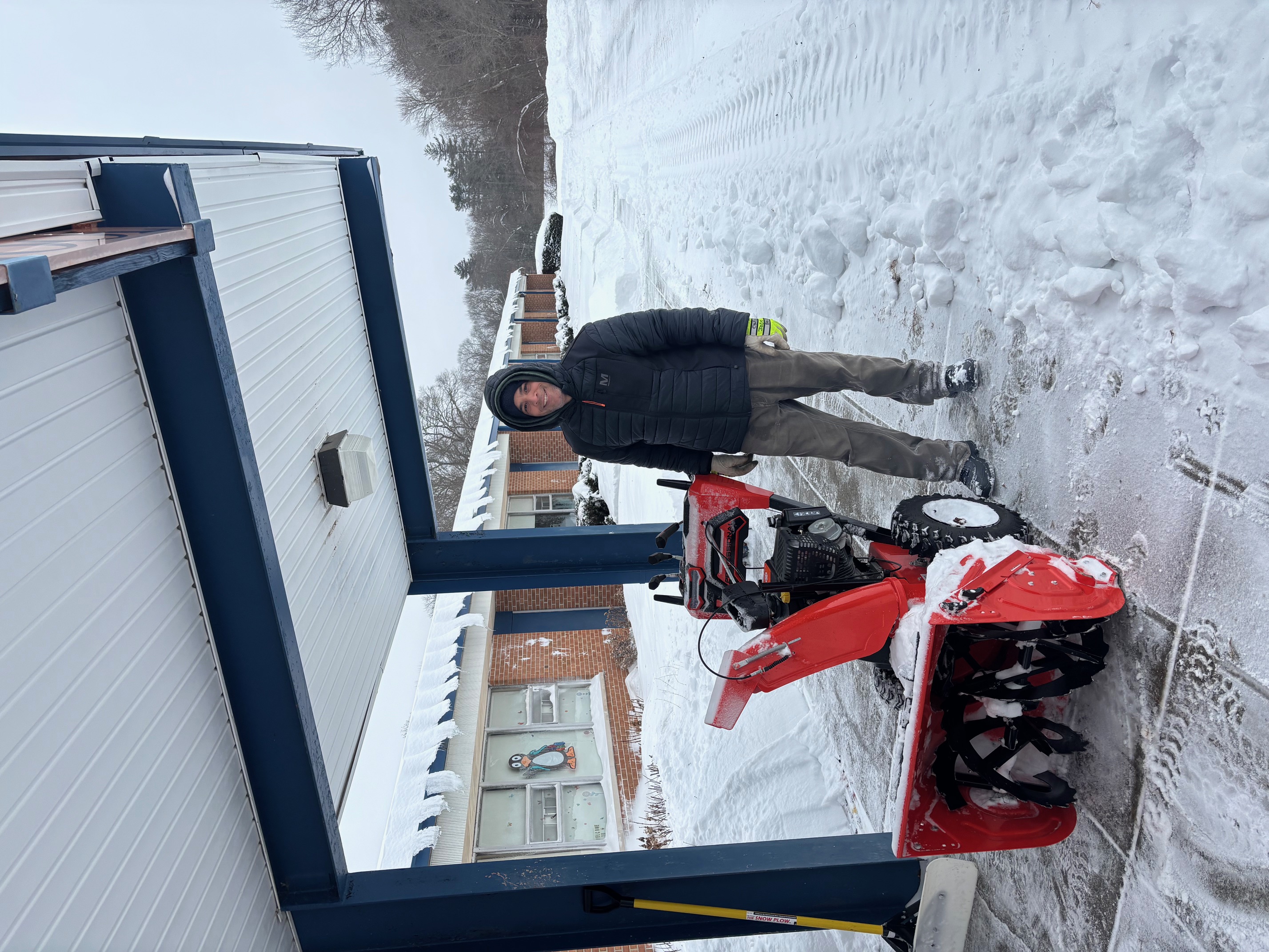 We would like to extend our sincere thanks to the District’s custodial teams for their hard work clearing our schools after Sunday’s snowfall.