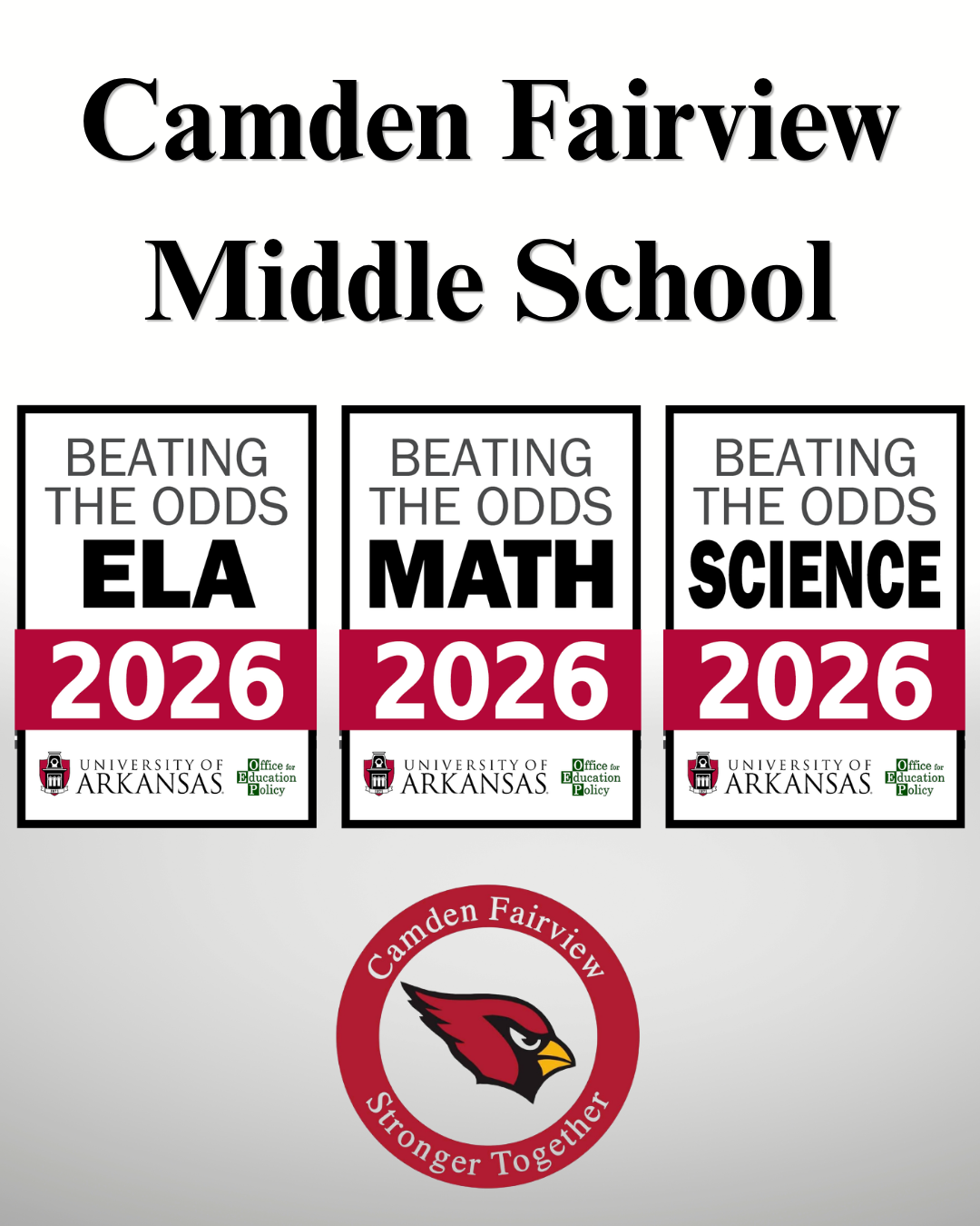 Camden Fairview Middle School Earns Second Set of OEP Growth Awards
