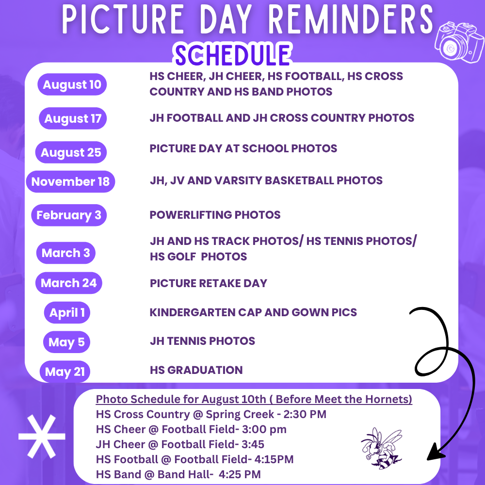 Upcoming Picture Dates