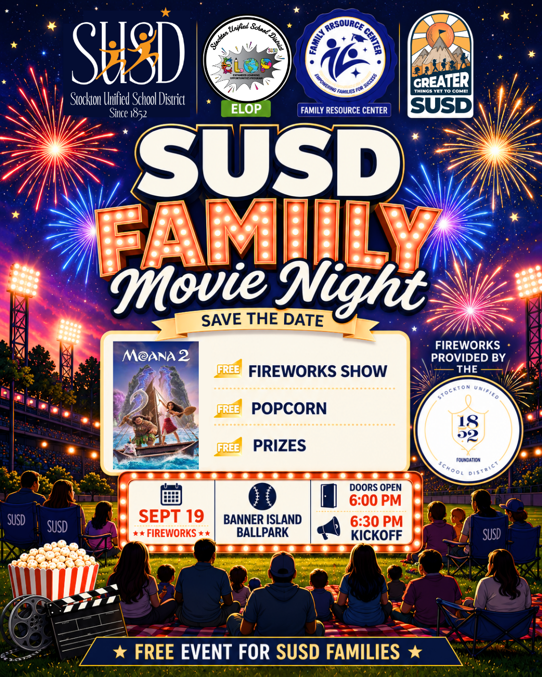 🎬✨ SUSD Family Movie Night is Coming!