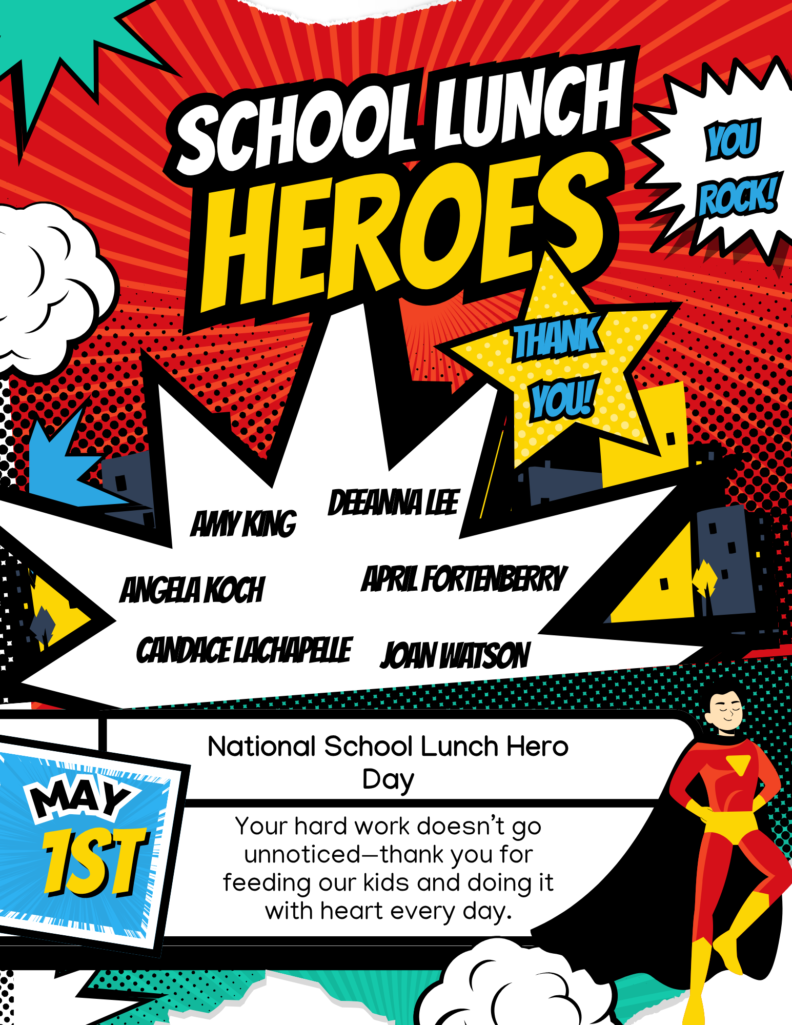 SCHOOL LUNCH HERO DAY!
