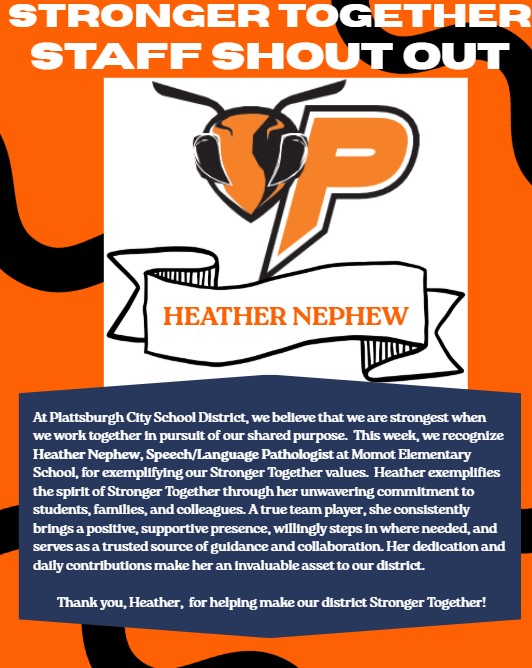 Congratulations, Heather Nephew!