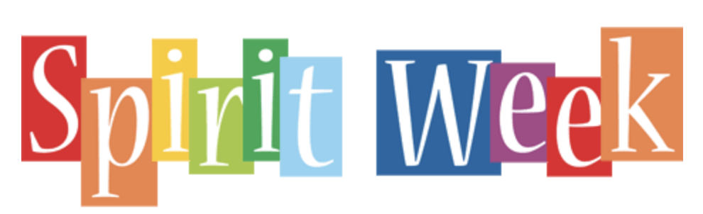 Colorful words that say Spirit Week