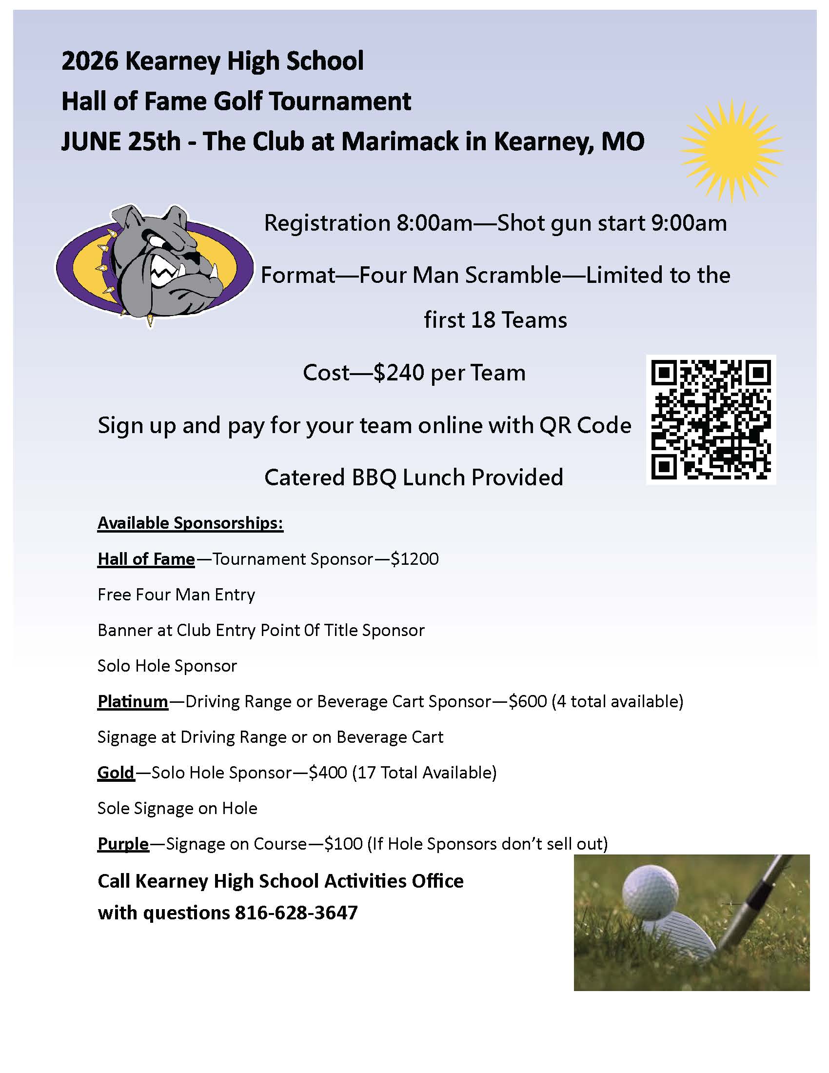 Tee It Up for the KHS Athletic Hall of Fame