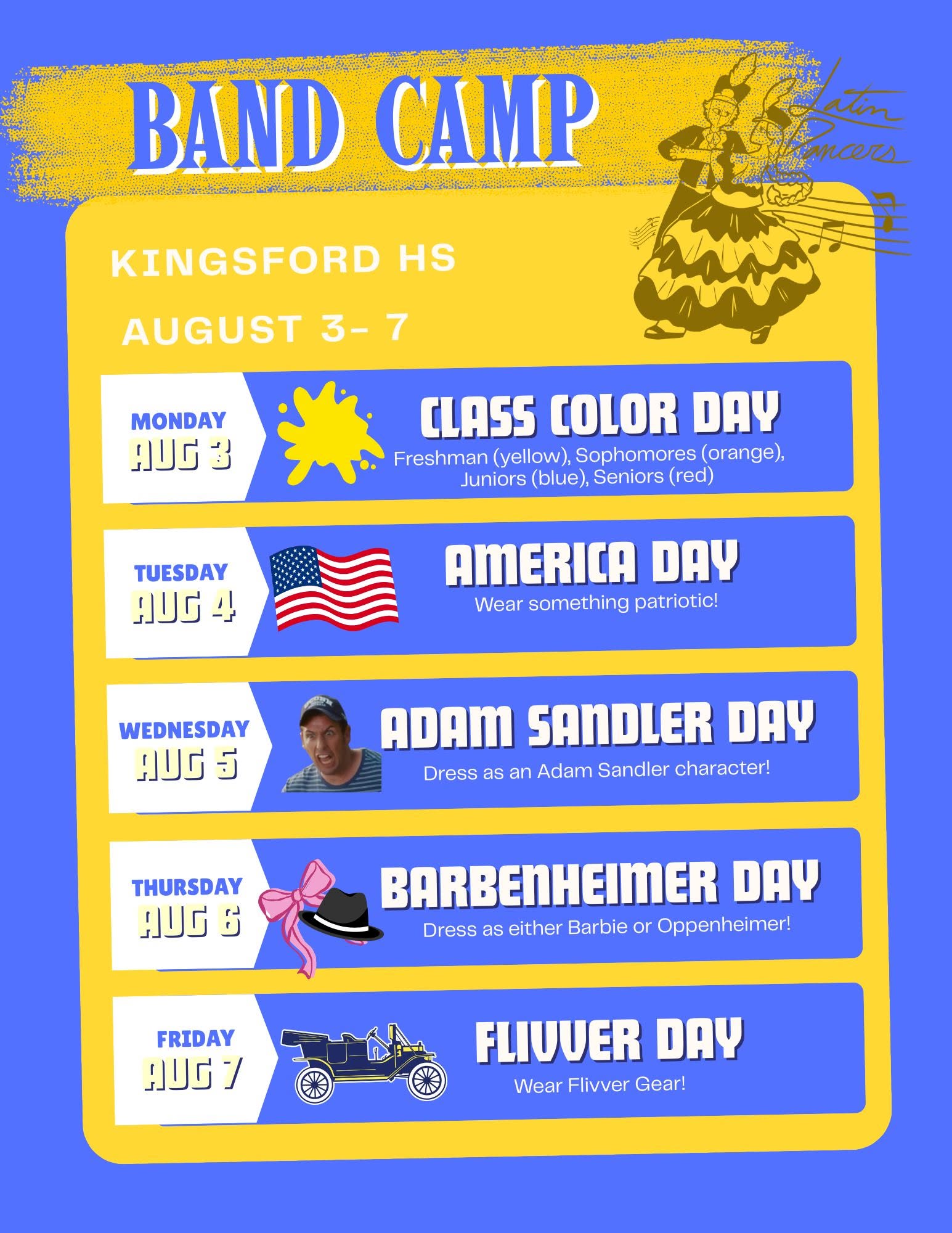 The KHS Band Camp is Almost Here! 🎶