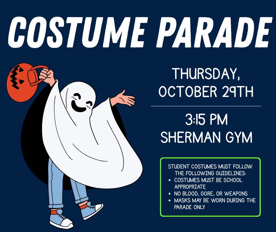 Costume Parade - Thursday, October 29th