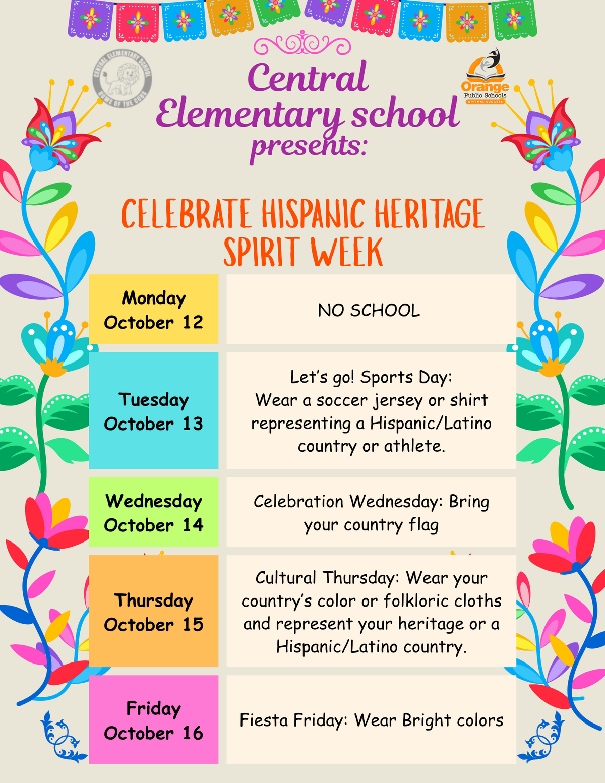 Spirit Week: Hispanic Heritage