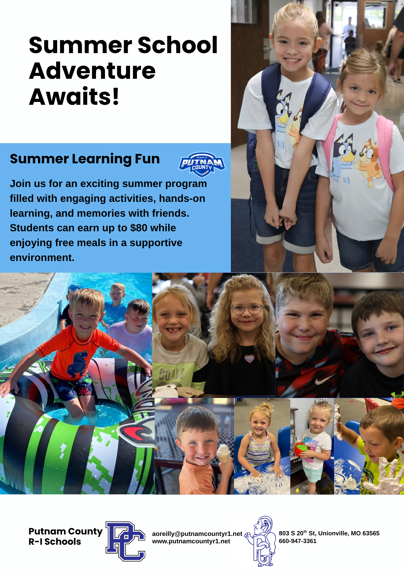 Summer School 2026 Information & Menus