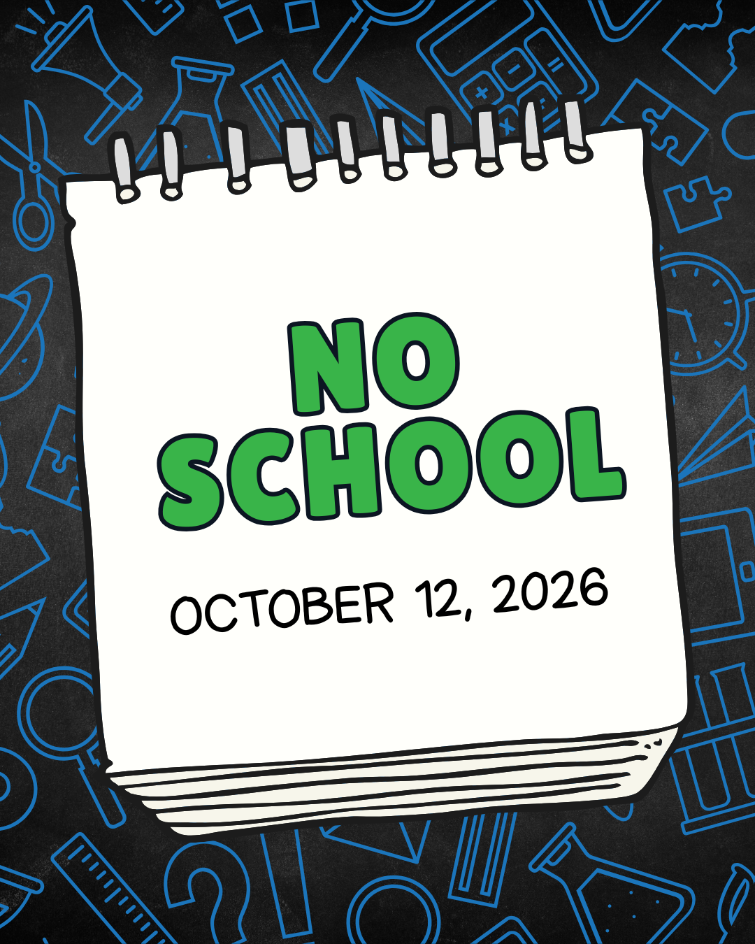 Schools Closed October 12