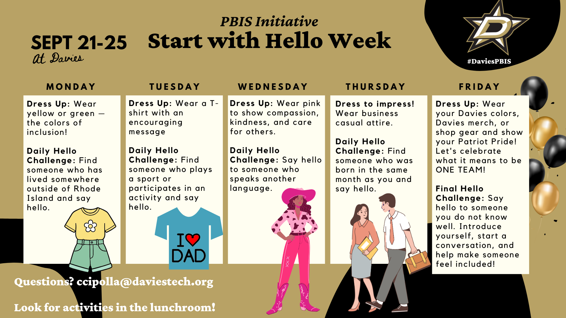 🌟 Start with Hello Week is Coming to Davies! 🌟