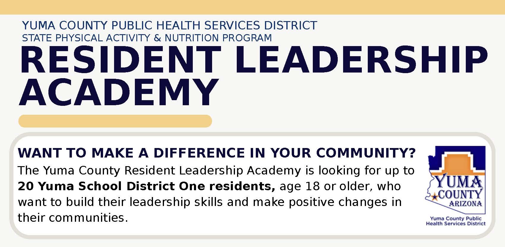 Share Your Ideas on the Resident Leadership Academy