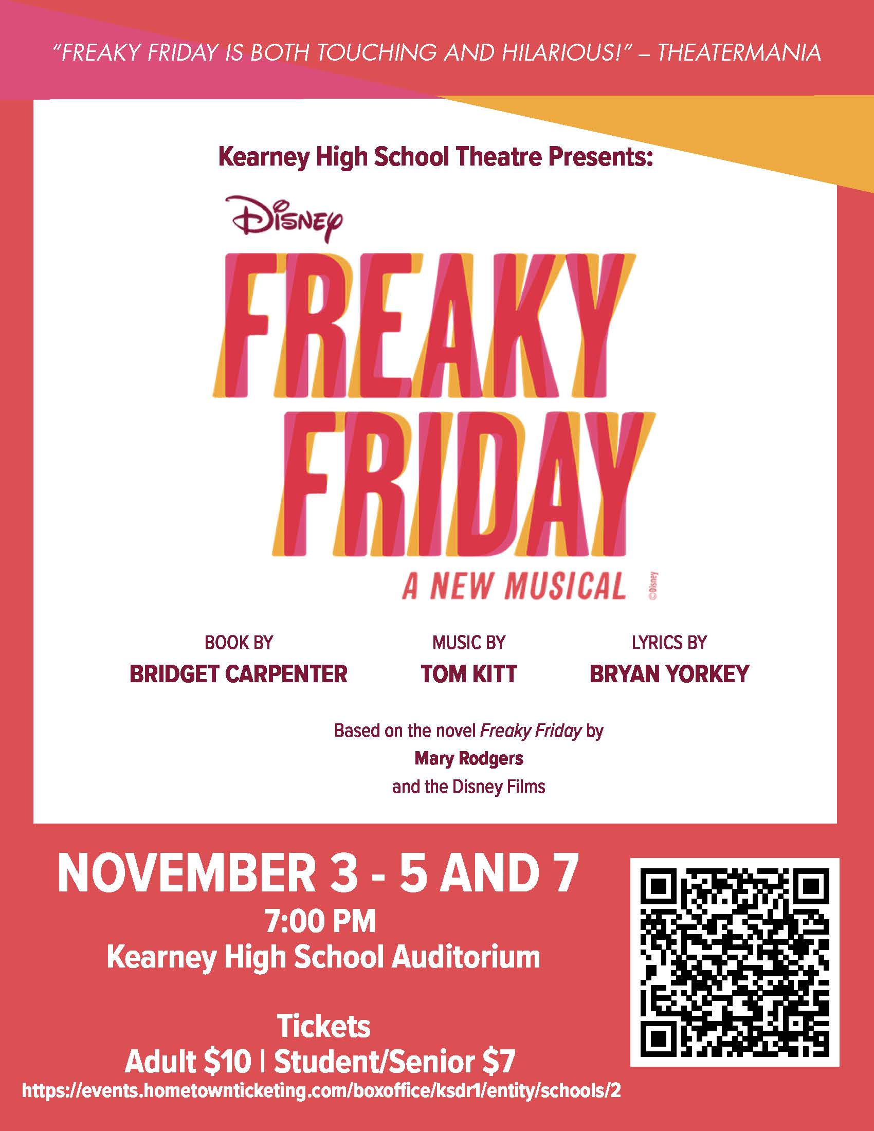 KHS Theatre Presents Freaky Friday