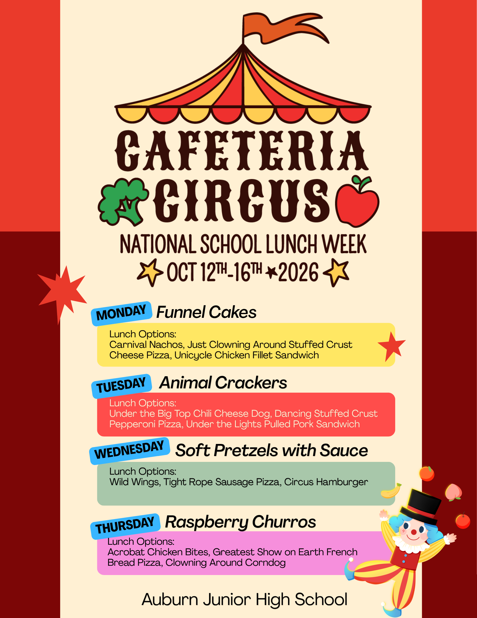 National School Lunch Week - October 12-16