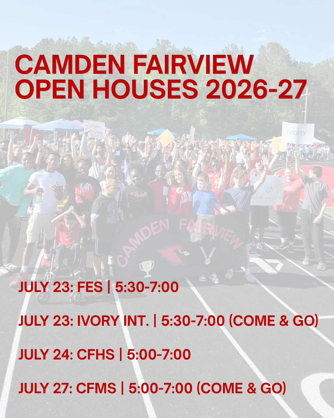 Open Houses start today, Cardinal Nation!