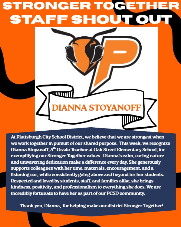 Congratulations, Dianna Stoyanoff!