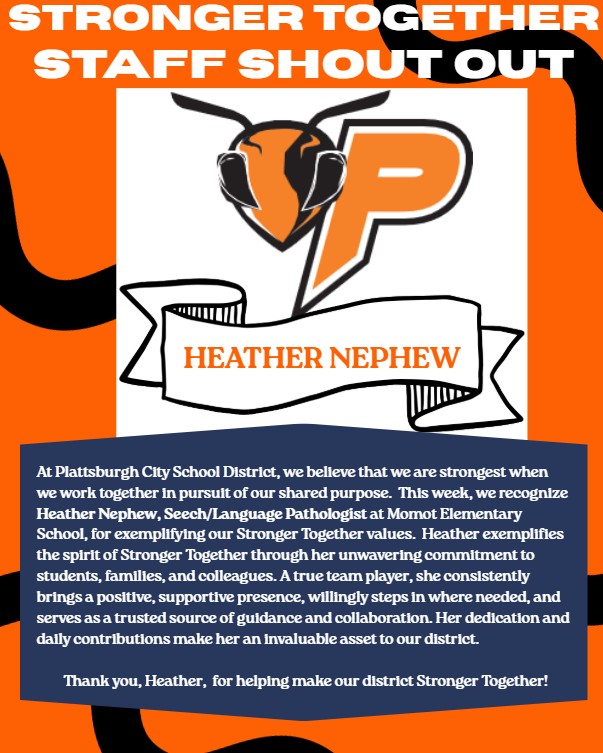 Congratulations, Heather Nephew!