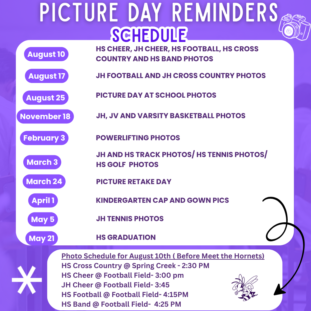 Upcoming Picture Dates