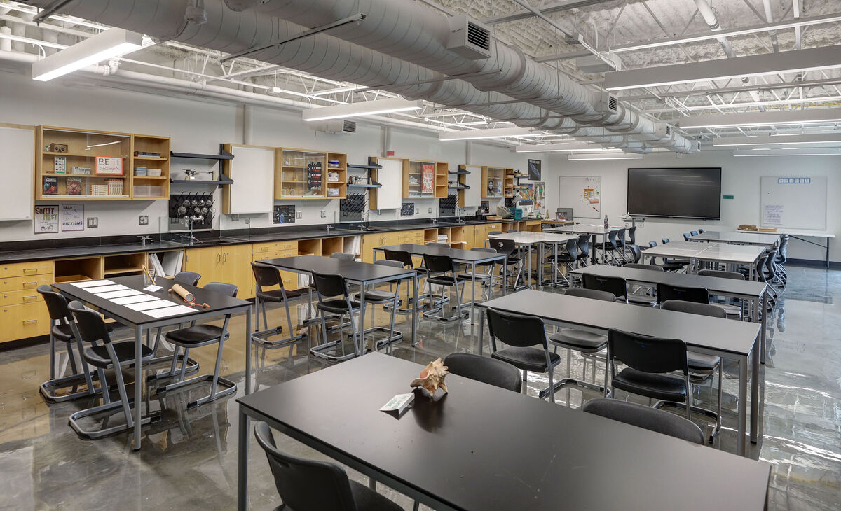 A classroom at Charlottesville Middle School.