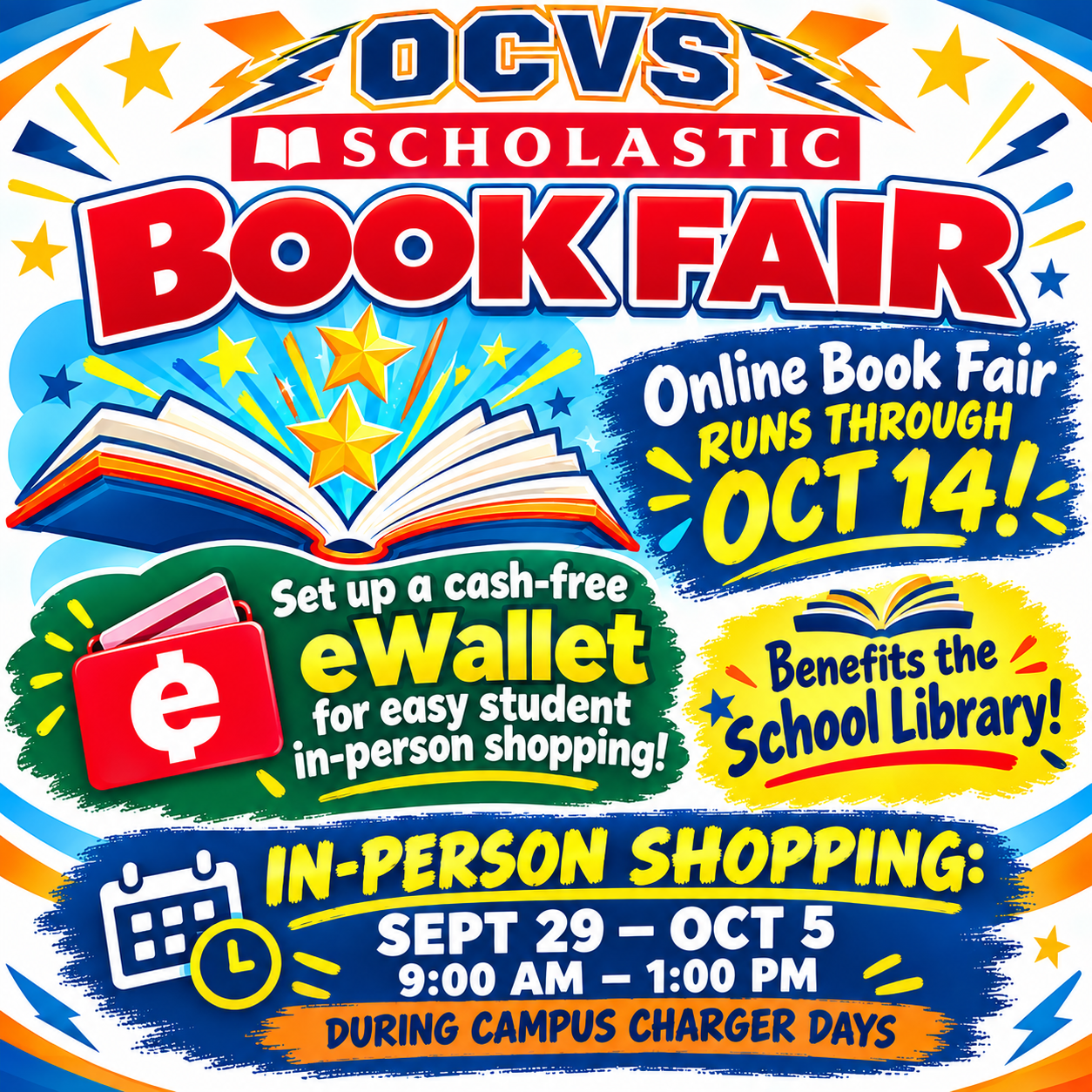 The Fall Scholastic Book Fair is NOW OPEN! 📚✨