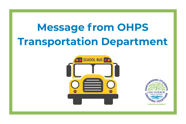 Transportation Reminder for the 2026–27 School Year