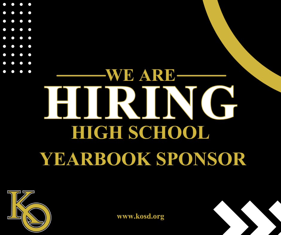 Now Hiring: KOHS Torch Yearbook Sponsor 📸 