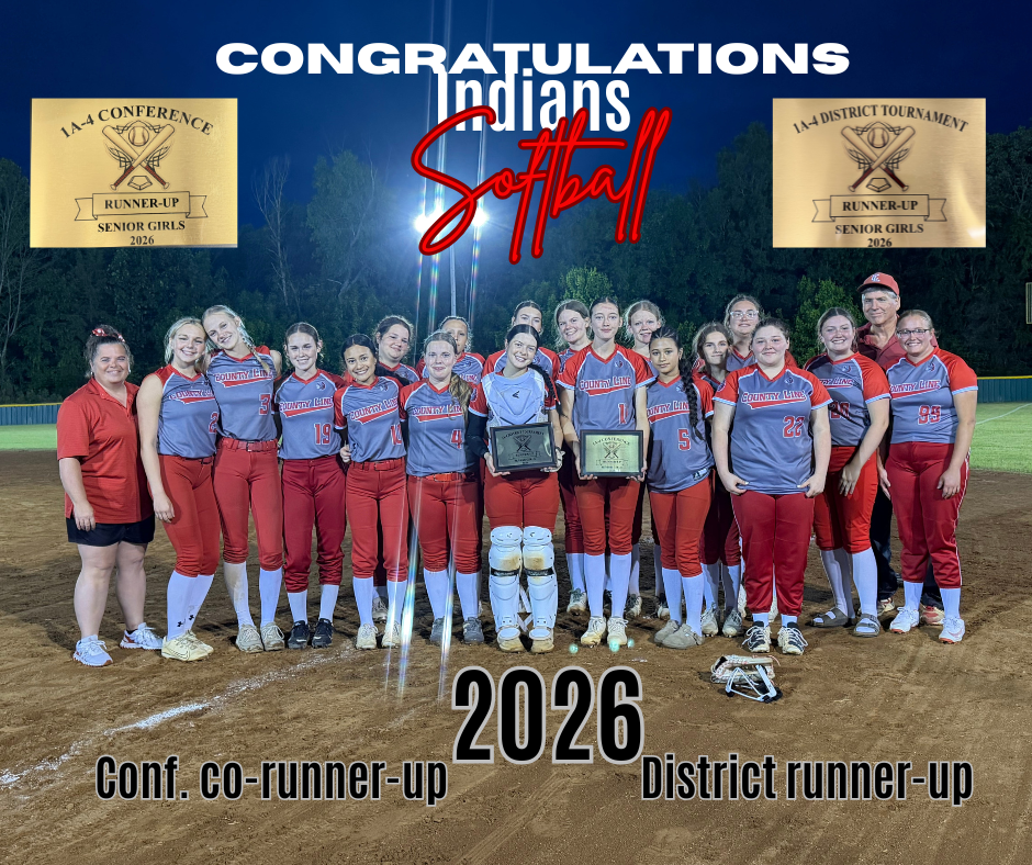DISTRICT TOURNAMENT RUNNER-UP! WAY TO GO LADY INDIANS!