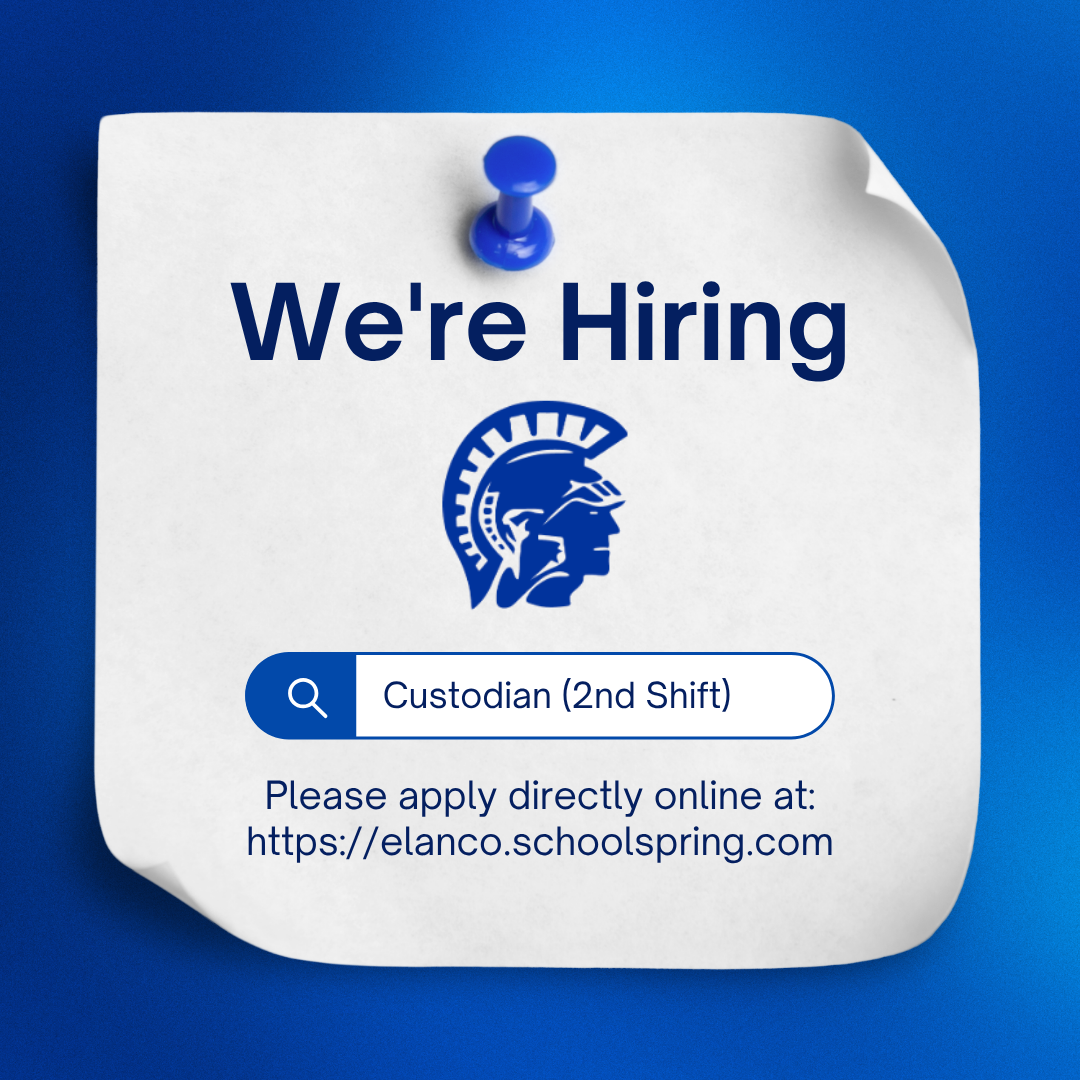 Now Hiring: Custodian – 2nd Shift