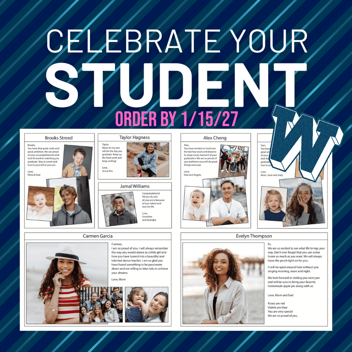 WHS Senior Yearbook Ads — Class of 2027