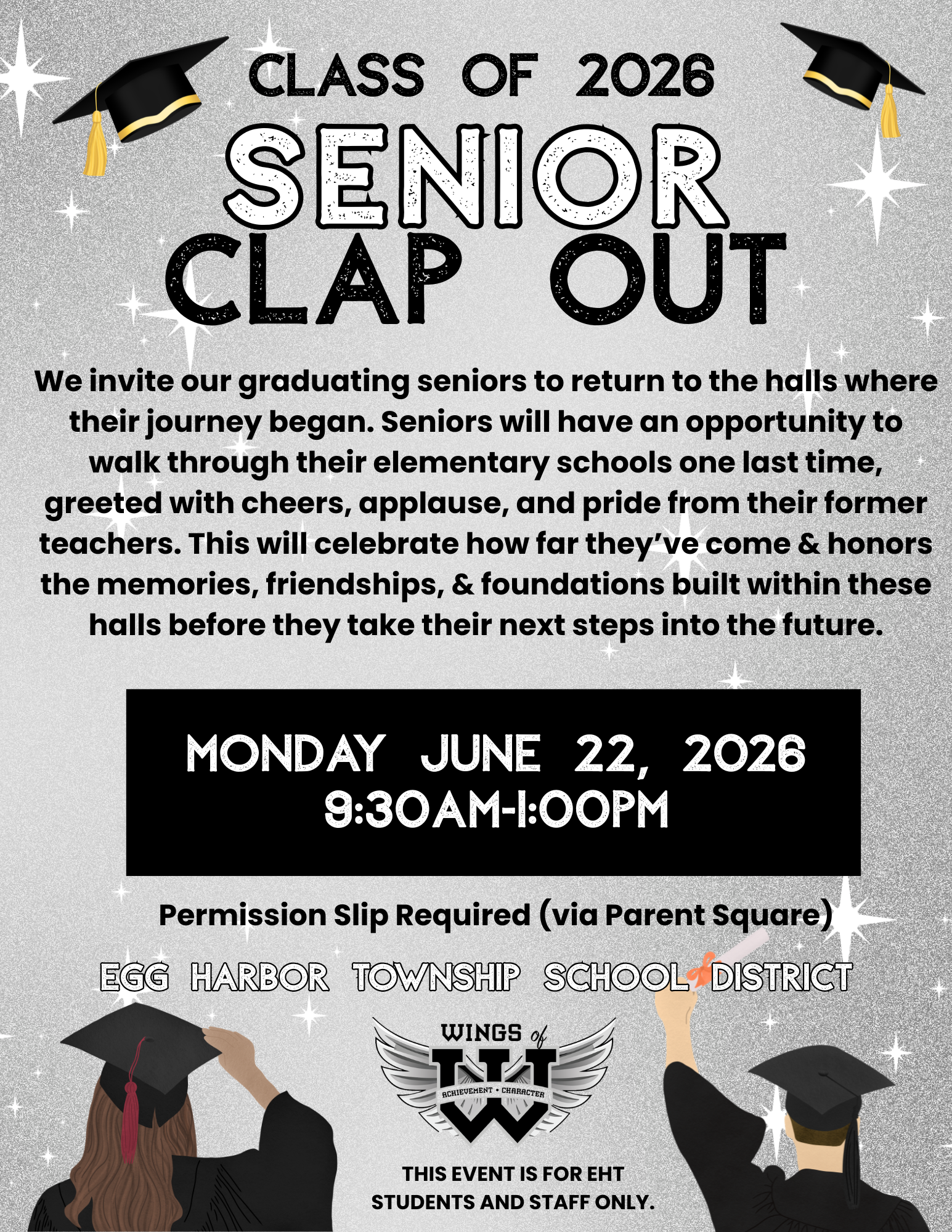 Senior Permission Slip: District Clap Out