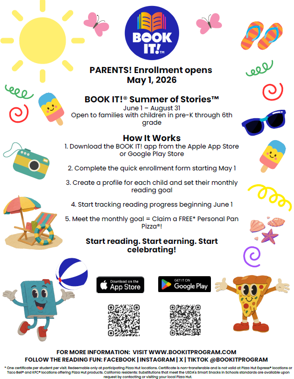 Summer of Stores, Book It Enrollment!