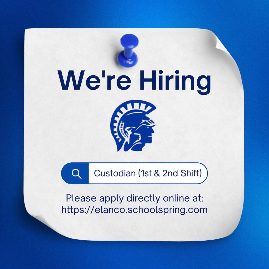 Now Hiring: Custodians– 1st & 2nd Shift