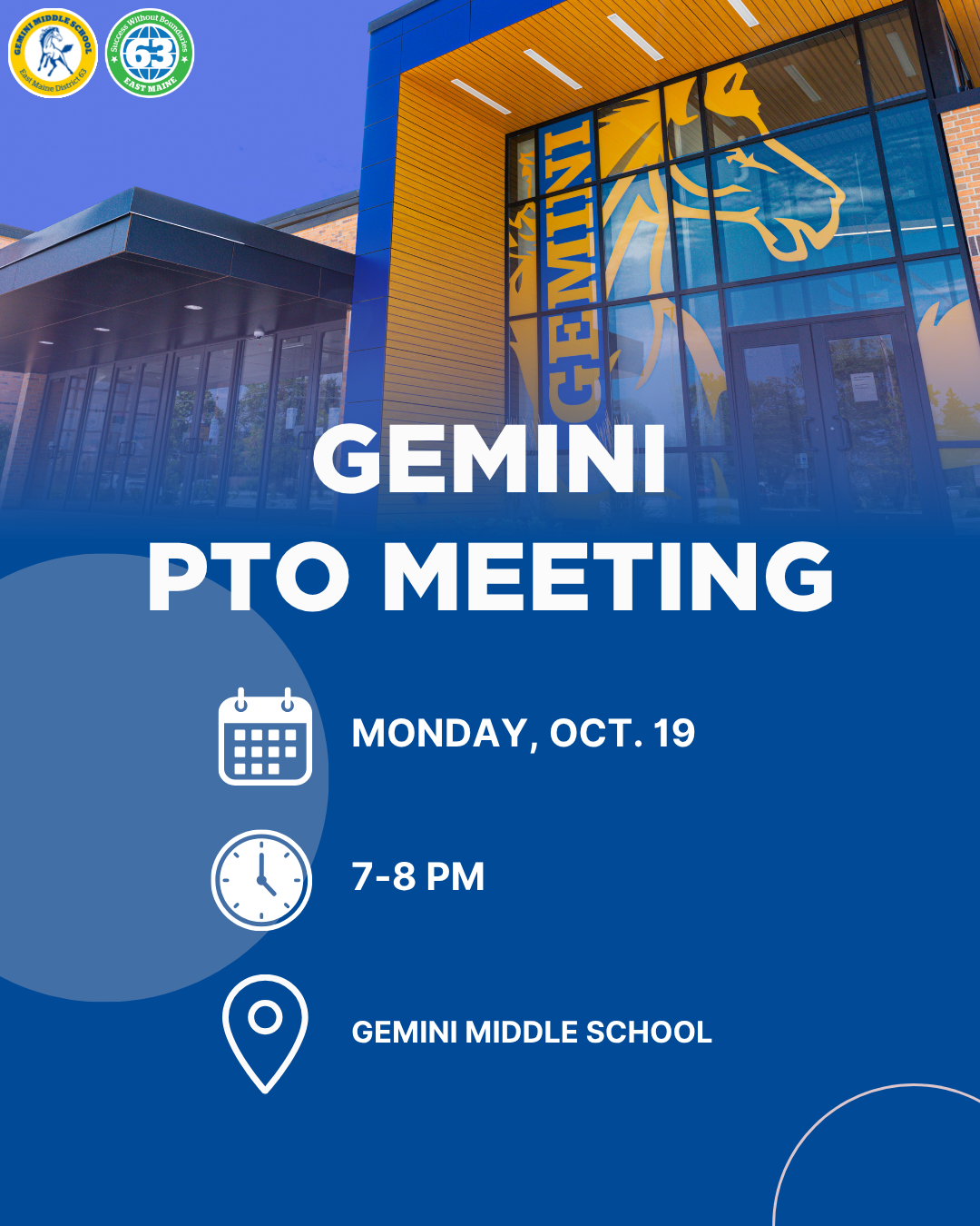 PTO Meeting on October 19